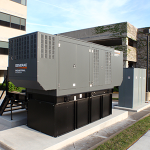 Backup generator for a business